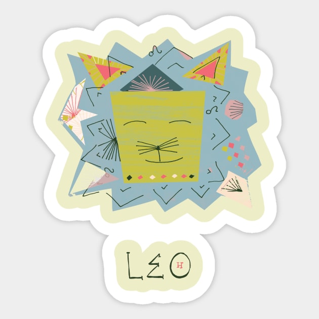 Leo Sticker by nosheendesigns